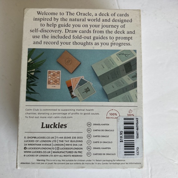The Oracle Calm Club 42 Deck Of Cards Self Reflection - Picture 2 of 8